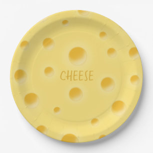 Assiettes En Carton Beau Fromage suisse fantaisie Personnalisable