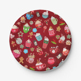 Assiettes En Carton Beaux et amusants "diners de Noël"