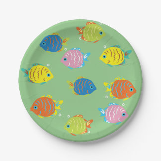 Assiettes En Carton Beaux Poissons