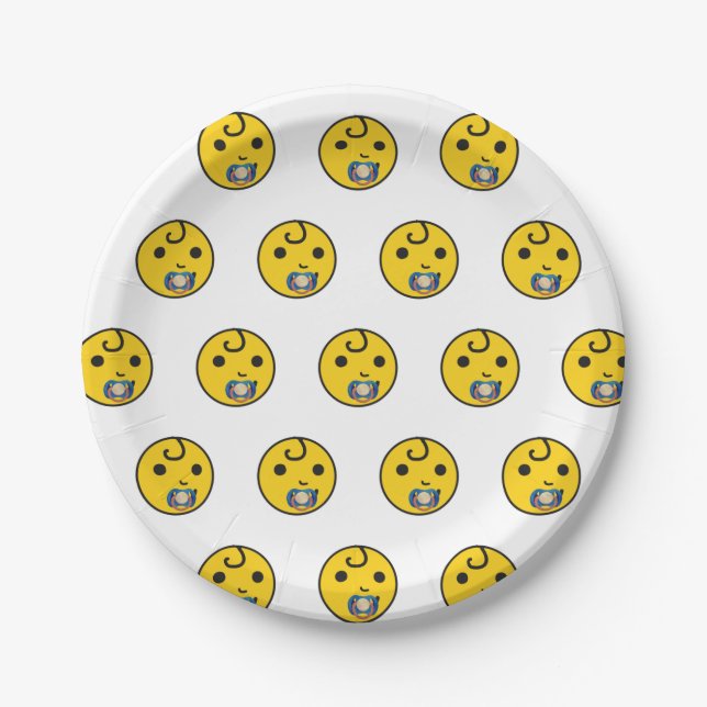 Assiettes En Carton Bébé. (Devant)