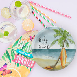 Assiettes En Carton Bébé à bord du Baby shower