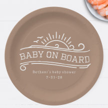 Bébé à bord surf Baby shower neutre