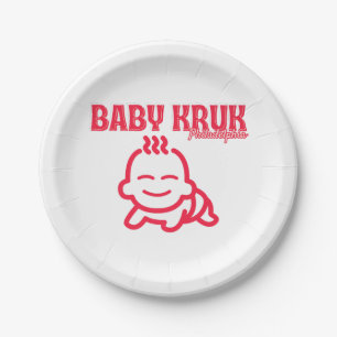 Assiettes En Carton Bébé Drôle Kruk Philadelphia Premium