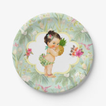 Bébé Fille Tropical Luau Hawaïen Hibiscus