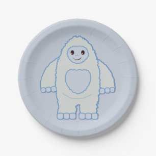 Assiettes En Carton Bébé mignon Yeti