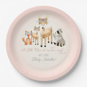 Assiettes En Carton Bébé simple d'animaux de région boisée d'Antle