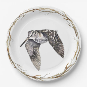 Assiettes En Carton Bécasse