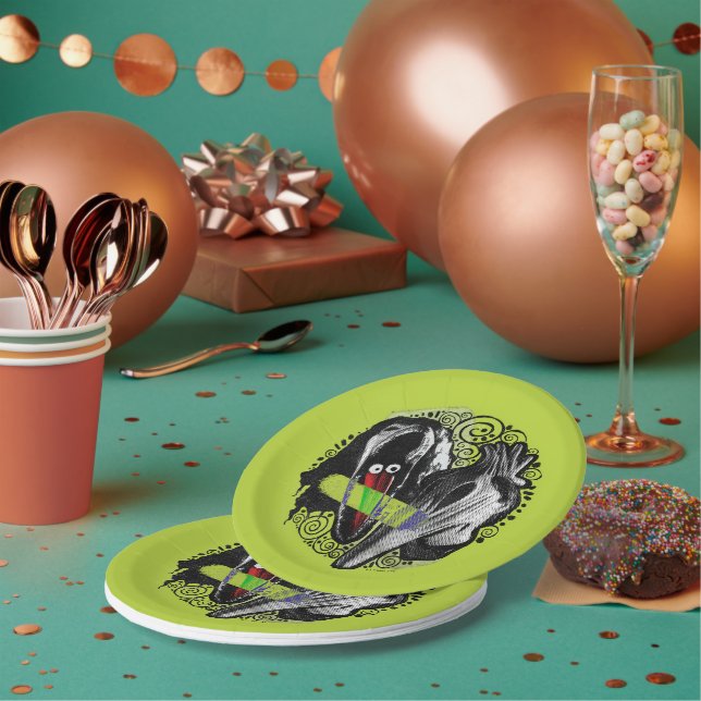 Assiettes En Carton Beetlejus | Adam & Barbara Scary (Multi)