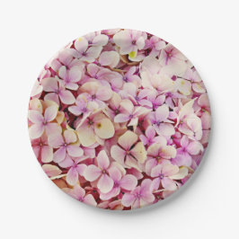 Assiettes En Carton Belles fleurs d'Hydrangée