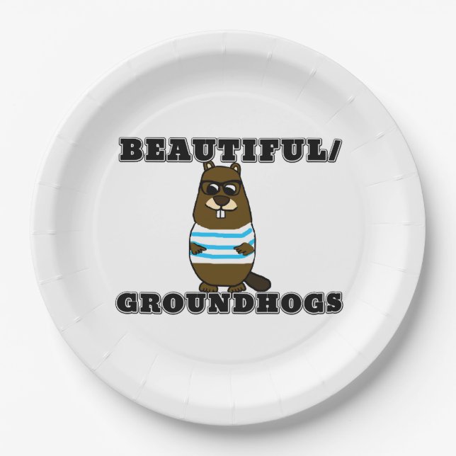 Assiettes En Carton Belles/marmottes (Devant)