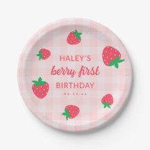 Berry fraise 1ère mignonne Bébé rose Anniversaire