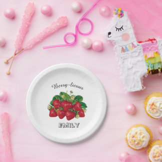 Assiettes En Carton Berry-licous