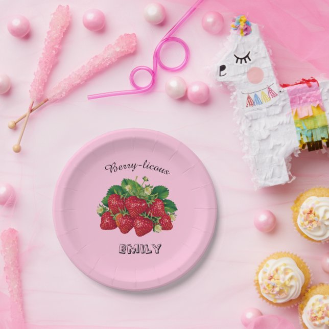 Assiettes En Carton Berry-licous (Fête)