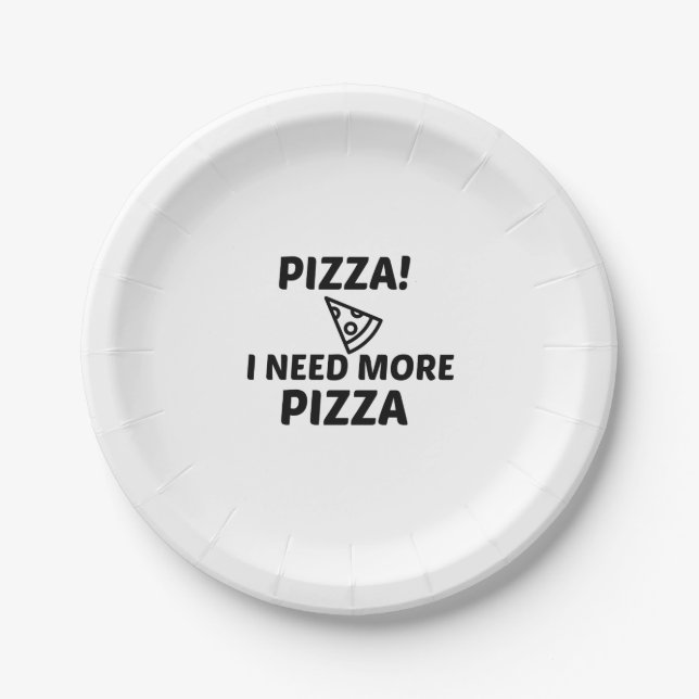ASSIETTES EN CARTON BESOIN DE PIZZA (Devant)