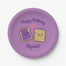 Beurre d'arachide et Jelly fête d'anniversaire PBJ