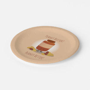 Assiettes En Carton Beurre d'arachide mou Plaque de papier