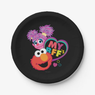 Assiettes En Carton BFF Abby et Elmo