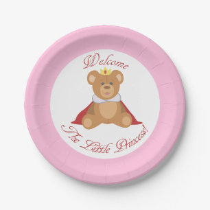 Assiettes En Carton Bienvenue La Petite Princesse