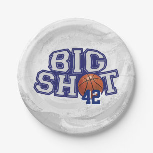 Assiettes En Carton Big Shot Basket