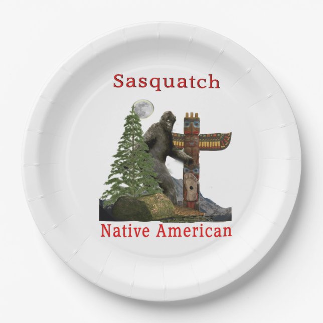 Assiettes En Carton Bigfoot (Devant)