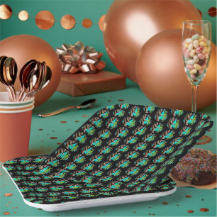 Assiettes En Carton Bigfoot rencontre un Alien