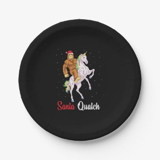 Assiettes En Carton Bigfoot Sasquatch Christmas
