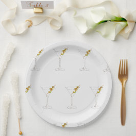 Assiettes En Carton Bikinis et Martinis
