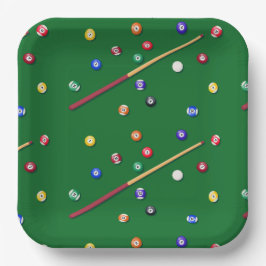 Assiettes En Carton Billard 