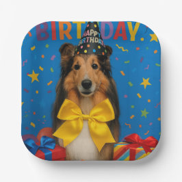 Assiettes En Carton Birthday Party Sheltie