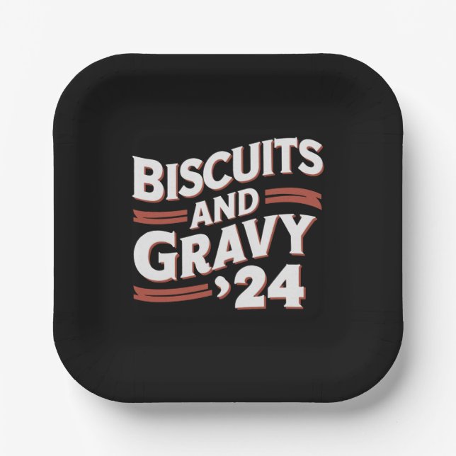 Assiettes En Carton Biscuits Gravy 2024 Élections présidentielles nour (Recto)