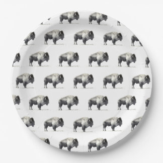 Assiettes En Carton Bison américain