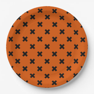 Assiettes En Carton Black cross stitches
