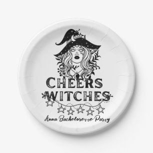 Assiettes En Carton Black Witches Halloween Bachelorette Party