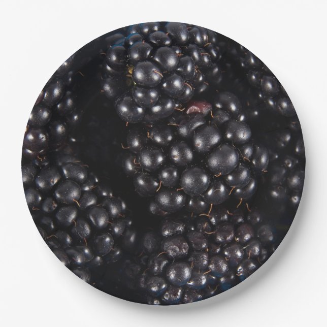 Assiettes En Carton Blackberry (Devant)