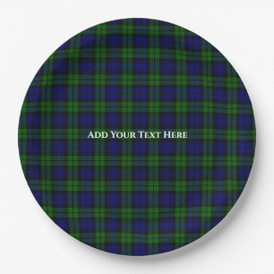 Assiettes En Carton Blackwatch Tartan personnalisé
