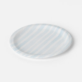 Assiettes En Carton Bleu Aquarelle
