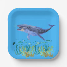 Bleu, Baleine, Océan, Poisson