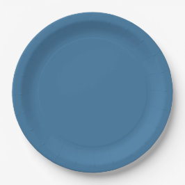Assiettes En Carton Bleu calme