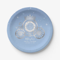 Bleu clair et argent Cinderella Princess Anniversa