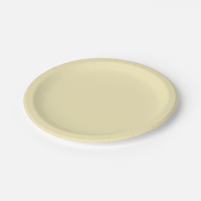 Assiettes En Carton Bleu (couleur solide) (Angle)