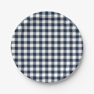 Assiettes En Carton bleu marine