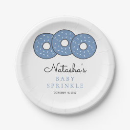 Assiettes En Carton Bleu mignon Baby shower Saupoudrer