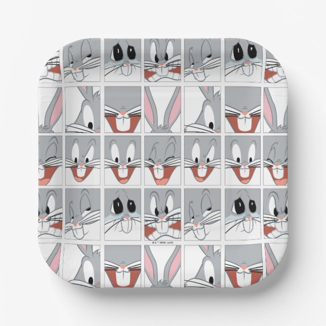 Assiettes En Carton Blocs d'expression BUGS BUNNY™ (Recto)