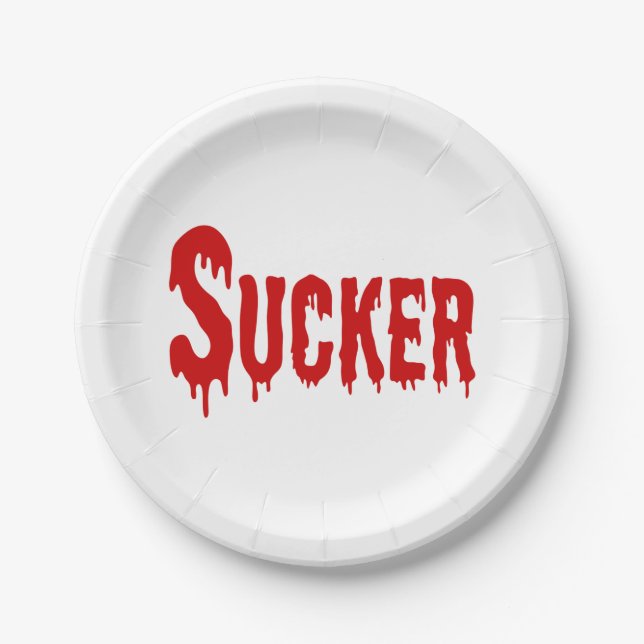 ASSIETTES EN CARTON BLOODSUCKER (Devant)