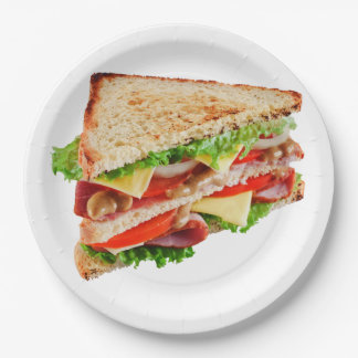 ASSIETTES EN CARTON BLT CLUB