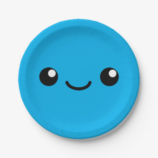 Assiettes En Carton Blue Cutie
