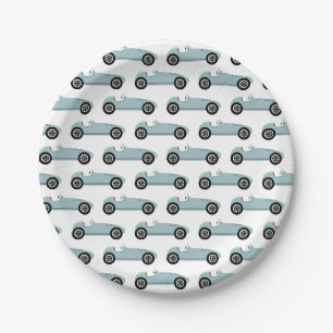 Assiettes En Carton Blue Race Car Boy Racing Anniversaire