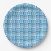 Blue White Checker Abstract Pattern