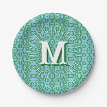Boa Ripple in Green + Aqua Personalized