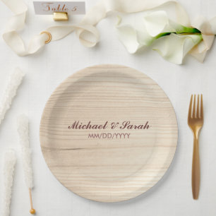 Assiettes En Carton Bois